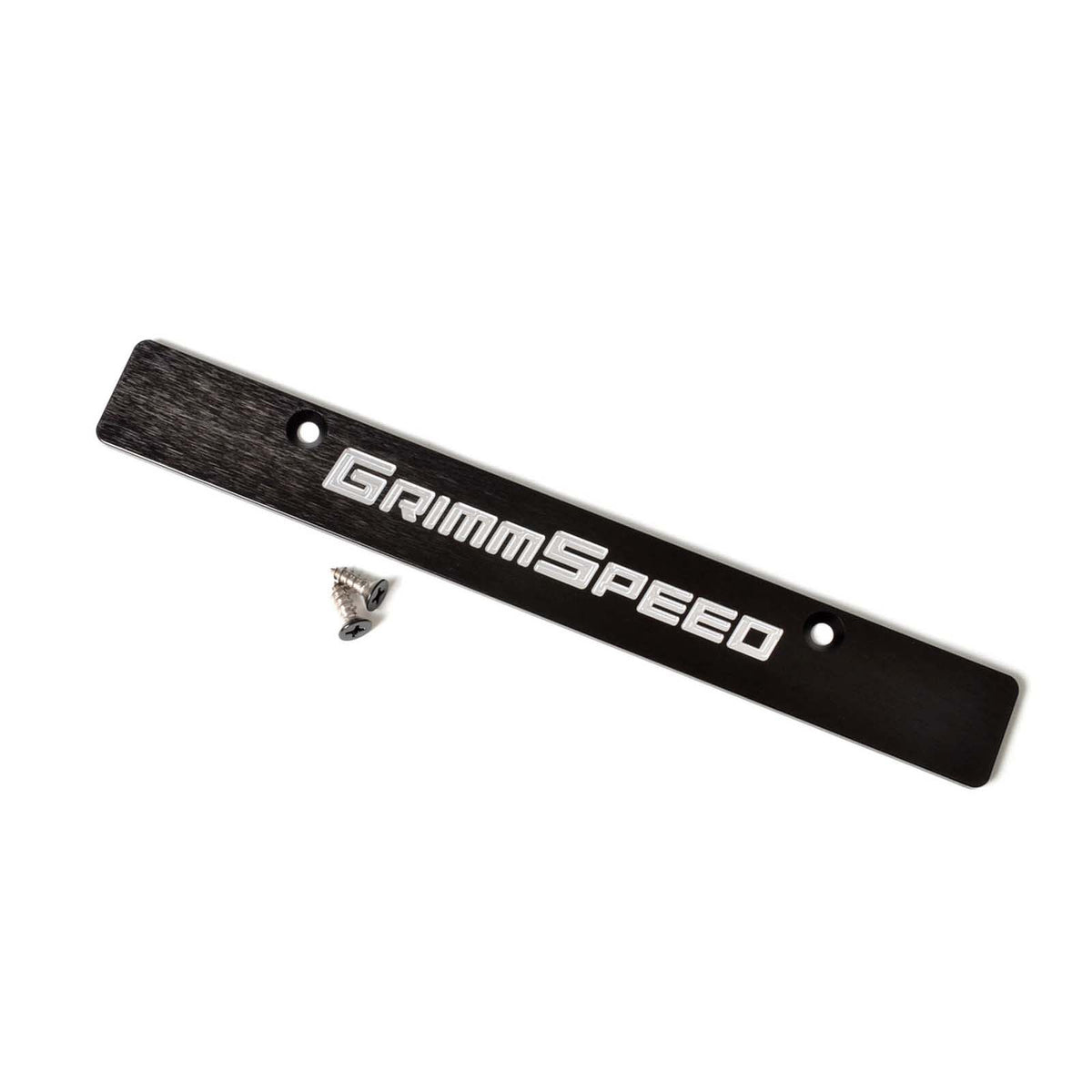 GRM094079 GrimmSpeed License Plate Delete Black/Silver - 2006-2014 Subaru WRX / 2006-2014 Subaru STI,