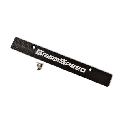 GRM094079 GrimmSpeed License Plate Delete Black/Silver - 2006-2014 Subaru WRX / 2006-2014 Subaru STI,