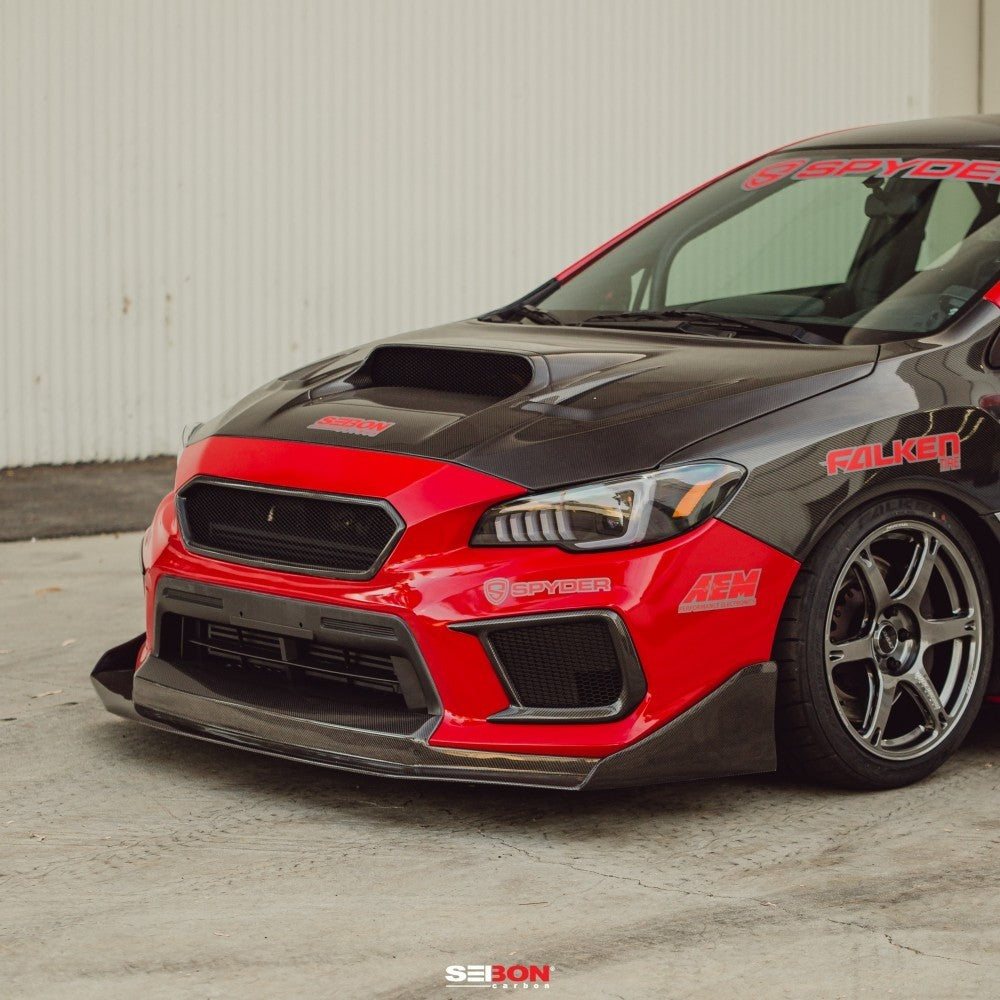 SEIFL18SBIMP-CW Seibon Carbon Fiber CW-Style Front Lip - 2018+ WRX / STI,