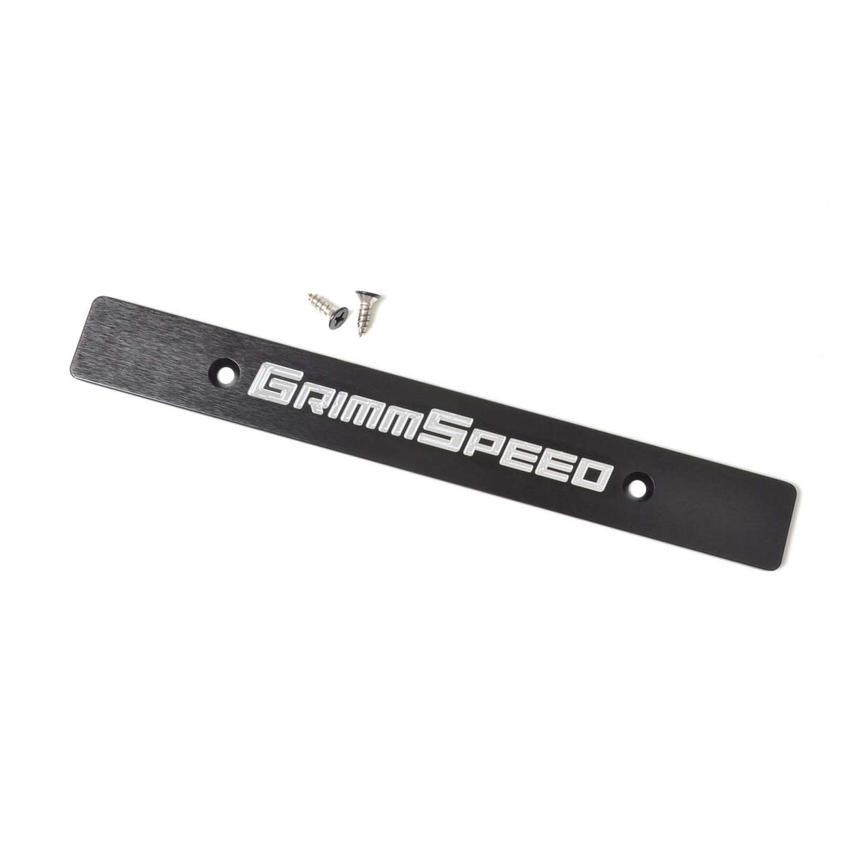 GRM094079 GrimmSpeed License Plate Delete Black/Silver - 2006-2014 Subaru WRX / 2006-2014 Subaru STI,