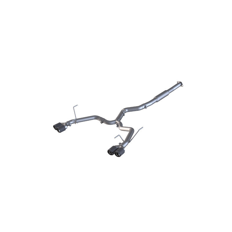MBRS48023CF MBRP Race 3in Quad Tip Cat Back Exhaust - 2015+ WRX / STI-Carbon Fiber,