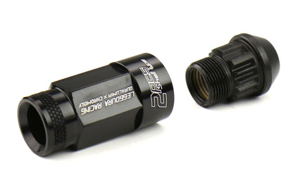 KICWRL5313K Project Kics Leggdura Racing Shell Type Lug Nut 53mm (Open-End) - 2015+ WRX / 2015+ STI / 2013+ FT86-Black,