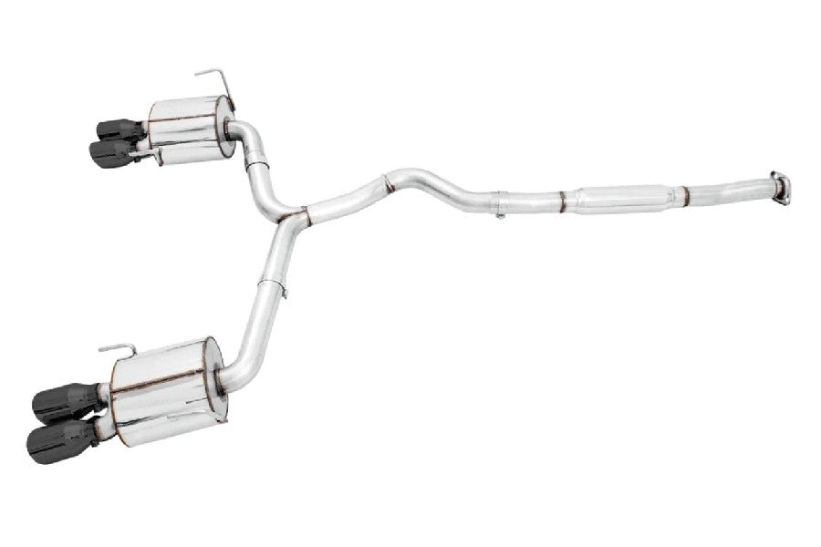 AWE3015-43979 AWE Tuning Touring Edition Cat Back Exhaust Diamond Black Tips - 2022+ Subaru WRX,