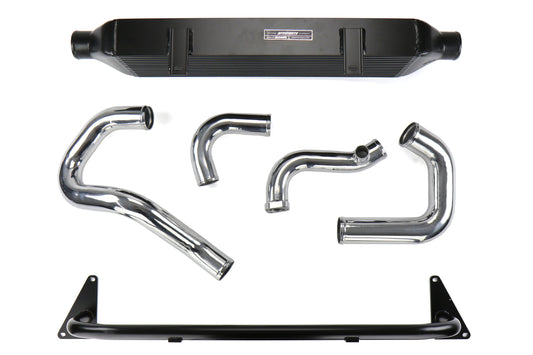 MIMMMINT-WRX-15BK Mishimoto Performance Front Mount Intercooler Kit - 2015+ WRX-Polished Pipe, Black Intercooler,