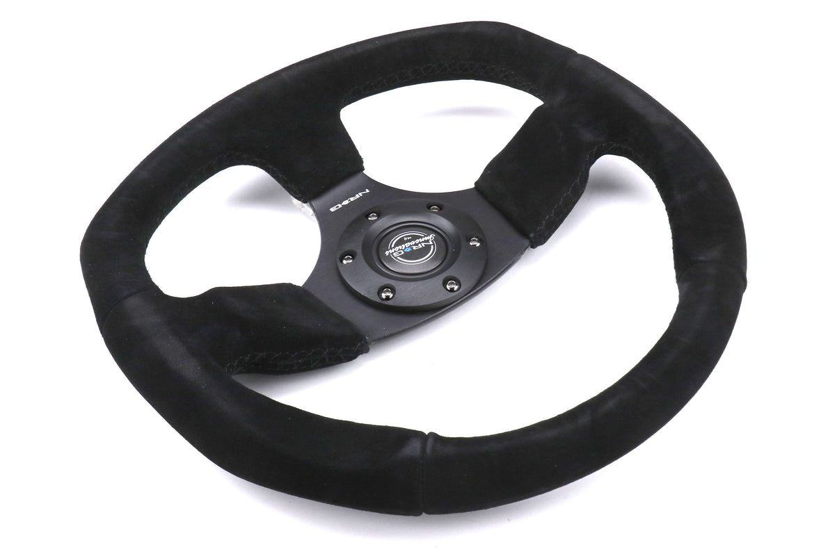 NRGRST-009S NRG ST-009S Sport Suede Leather Steering Wheel - Universal,