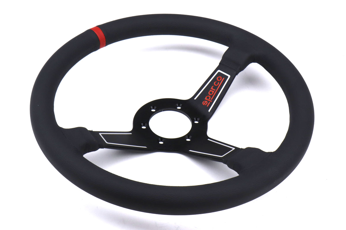 SPR015L750PL Sparco L575 Monza Leather Steering Wheel - Universal,