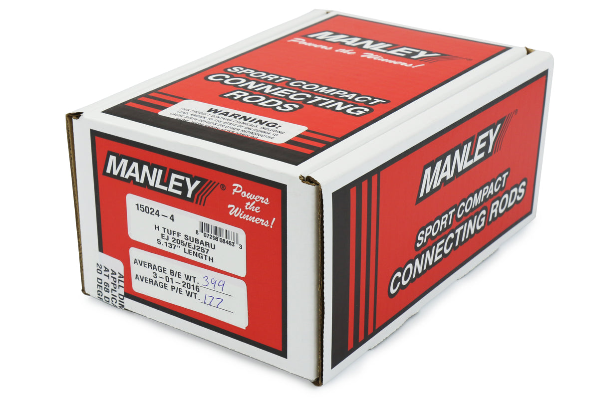MAN15024-4 Manley 15024-4 Forged H Beam Connecting Rods - 2002-2005 Subaru WRX / 2004+ Subaru STI,