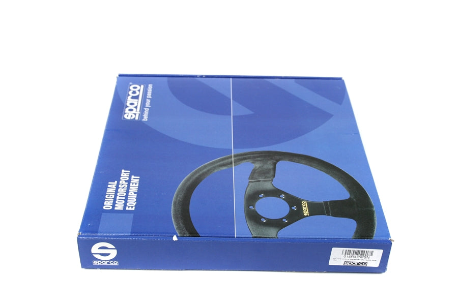 SPR015R375PSN Sparco 375 Black Suede Steering Wheel - Universal,