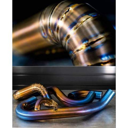 ETS200-30-ICP-017 ETS Titanium Rotated Turbo Piping Kit Stock MAF Stock BOV Titanium Burned - 2015-2020 Subaru STI,