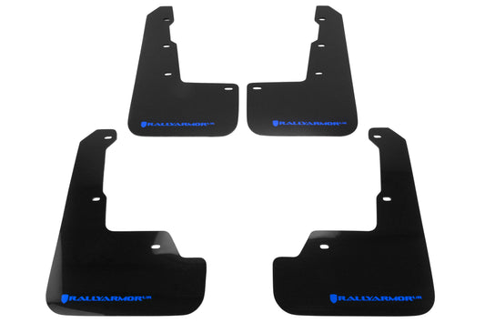 RALMF32-UR-BLK/BL Rally Armor Mud Flaps - 2015+ WRX / 2015+ STI-Black Mud Flap with Blue Logo,