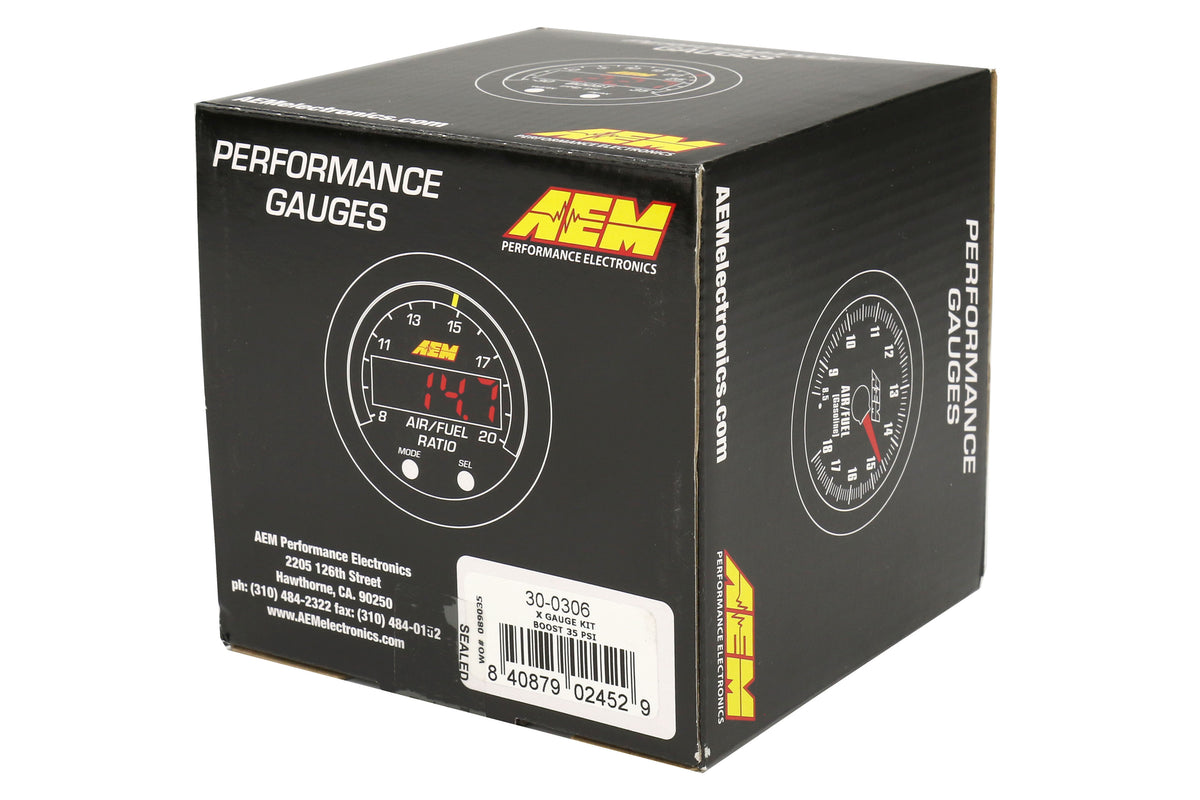 AEI30-0306 AEM X-Series Boost Gauge 52mm - Universal,