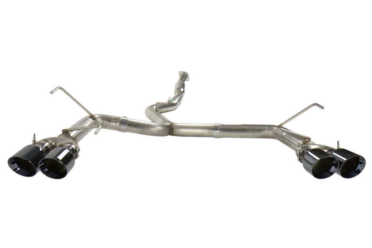 AWE3020-43066 AWE Track Edition Exhaust Diamond Black Quad Tips (102mm) - 2015+ WRX / STI,