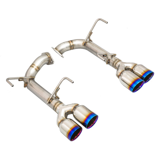 REMRO-TTVA-D GReddy Remark Muffler Delete - 2015 WRX / STI-Burnt Tip (Blue)-Double Wall,