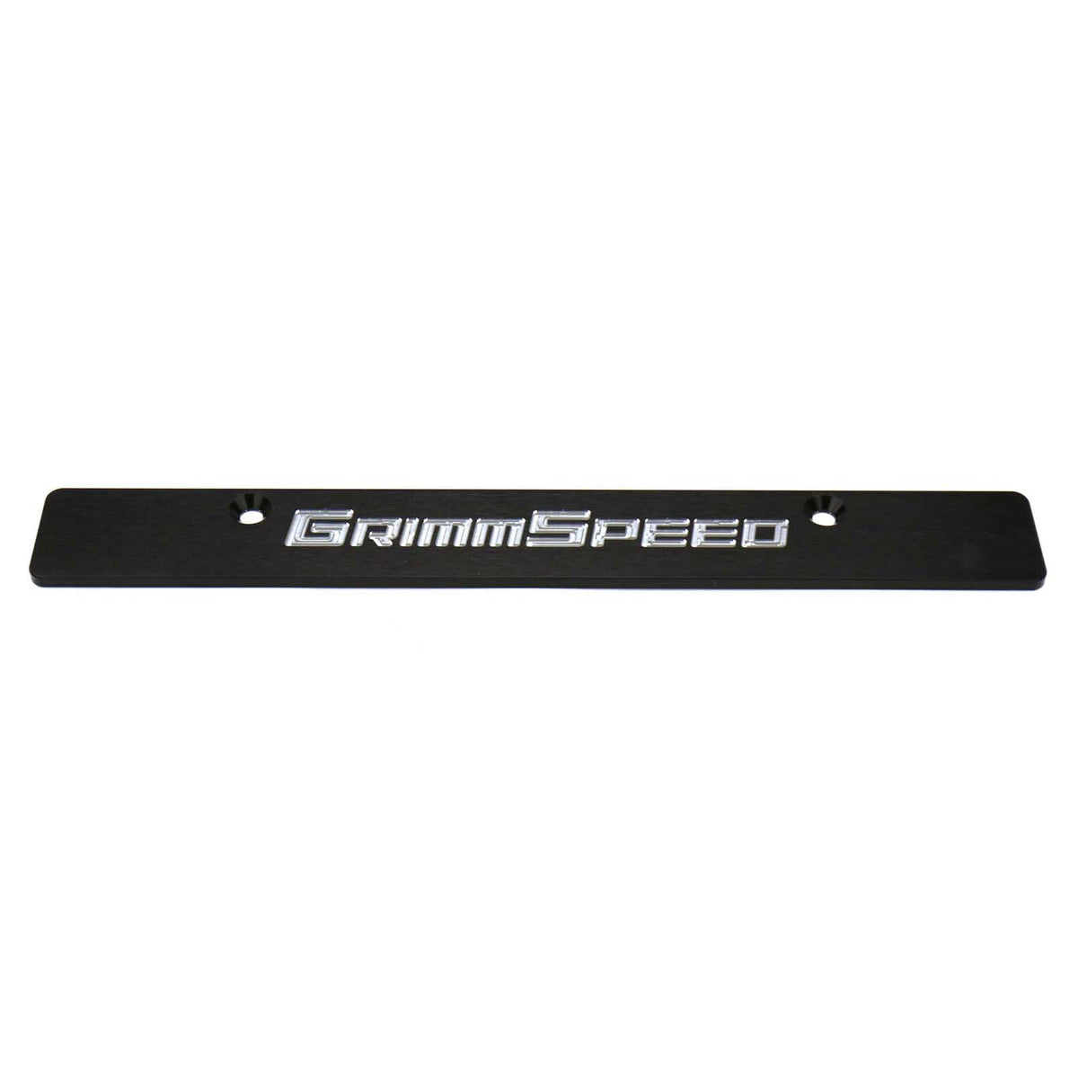 GRM094079 GrimmSpeed License Plate Delete Black/Silver - 2006-2014 Subaru WRX / 2006-2014 Subaru STI,