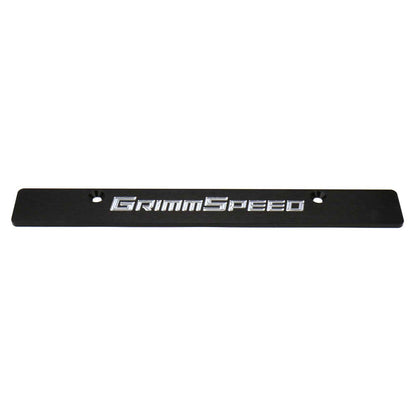 GRM094079 GrimmSpeed License Plate Delete Black/Silver - 2006-2014 Subaru WRX / 2006-2014 Subaru STI,