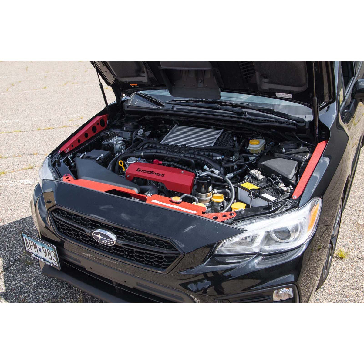 GRM096048 GrimmSpeed Fender Shrouds - 2015+ WRX / STI-Red,