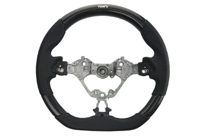 TMSTM-45100-TZN65 TOMS Steering Wheel Carbon Fiber and Black Leather - 2017+ Toyota 86,