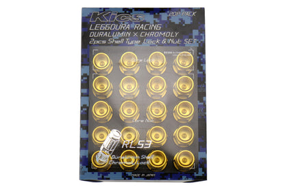 KICWRL5313A Project Kics Leggdura Racing Shell Type Lug Nut 53mm (Open-End) - 2015+ WRX / 2015+ STI / 2013+ FT86,