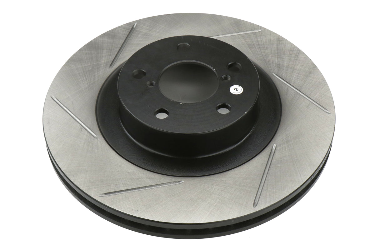 STT126.47018S-GRP Stoptech Slotted Front Rotor Pair - Subaru Models Inc. 2002-2008 WRX,