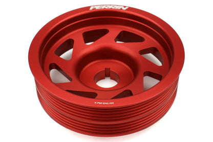 PERPSP-ENG-100RD Perrin Lightweight Crank Pulley - 2015+ STI-Red,