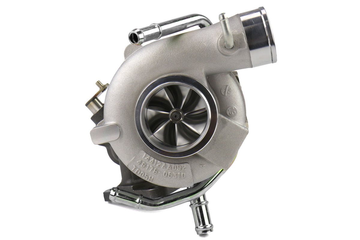 FPT2025054 Forced Performance FP BLUE Turbocharger Subaru STI 58mm 8cm EWG w/ Oil Feed Line - 2002-2007 Subaru WRX / 2004+ Subaru STI,