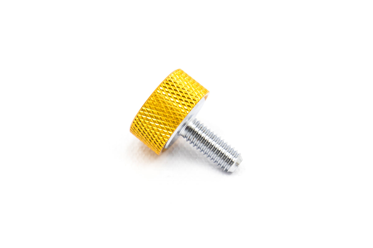 KICWKPLBA Project Kics Leggdura Racing 2pc License Plate Lock Bolts - Universal-Gold,