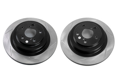 STT126.47025S-GRP Stoptech Slotted Rear Rotor Pair - Subaru Models Inc. 2006-2007 WRX / 2005-2009 Legacy GT,
