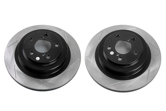 STT126.47025S-GRP Stoptech Slotted Rear Rotor Pair - Subaru Models Inc. 2006-2007 WRX / 2005-2009 Legacy GT,