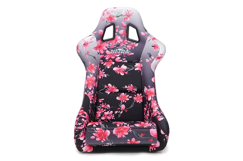 NRGFRP-302-SAKURA NRG Innovations FRP Sakura Japanese Blossom Edition Bucket Seat (Large) - Universal,