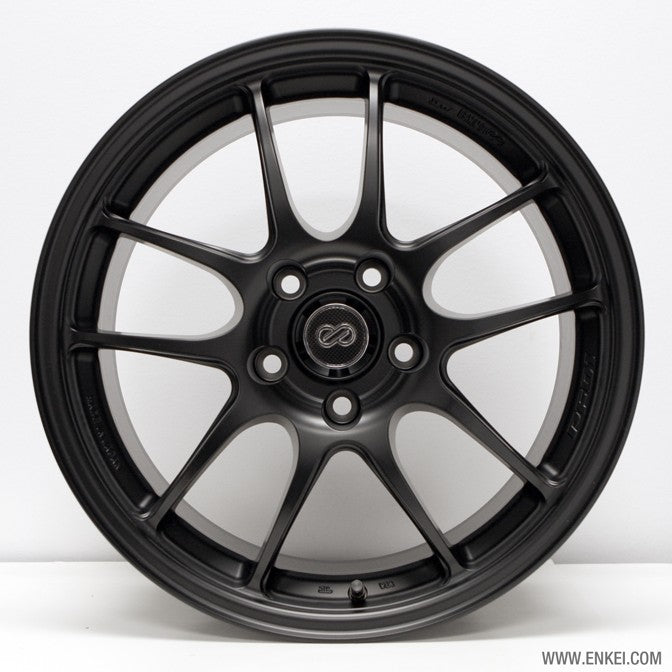 ENK460-895-6635BK Enkei PF01 Black Wheels 18x9.5 +35mm - 2015+ WRX / 2015+ STI,