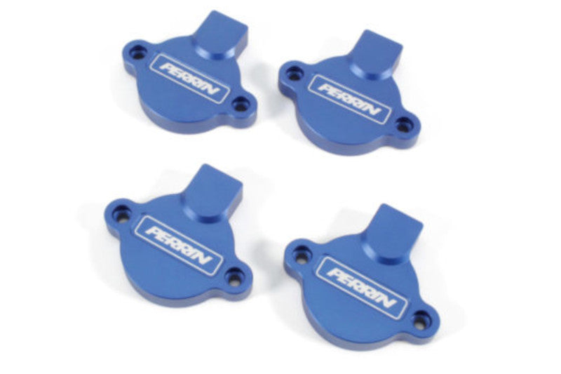 PERPSP-ENG-172BL PERRIN Performance Blue Cam Solenoid Covers - Subaru WRX 2015+,
