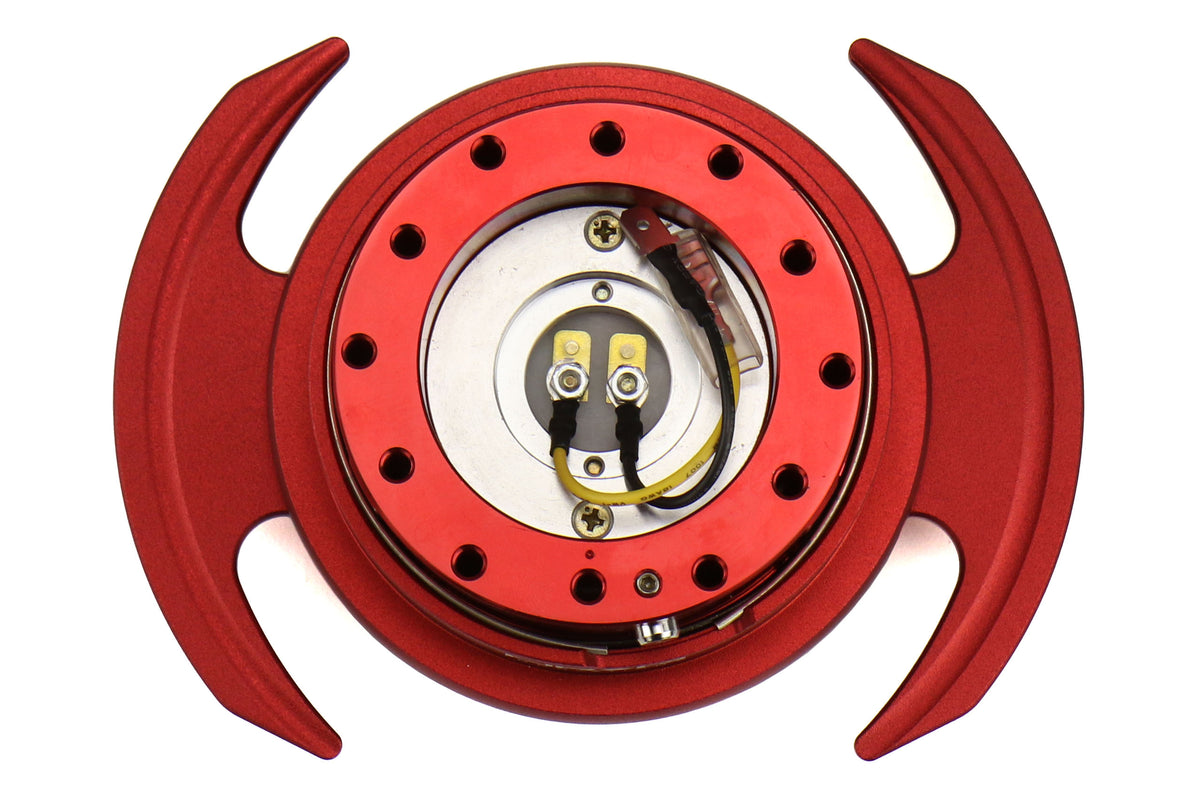 NRGSRK-650RD NRG Generation 3 Quick Release Steering Wheel Adaptor : Red Body / Red Ring (SRK-650RD),