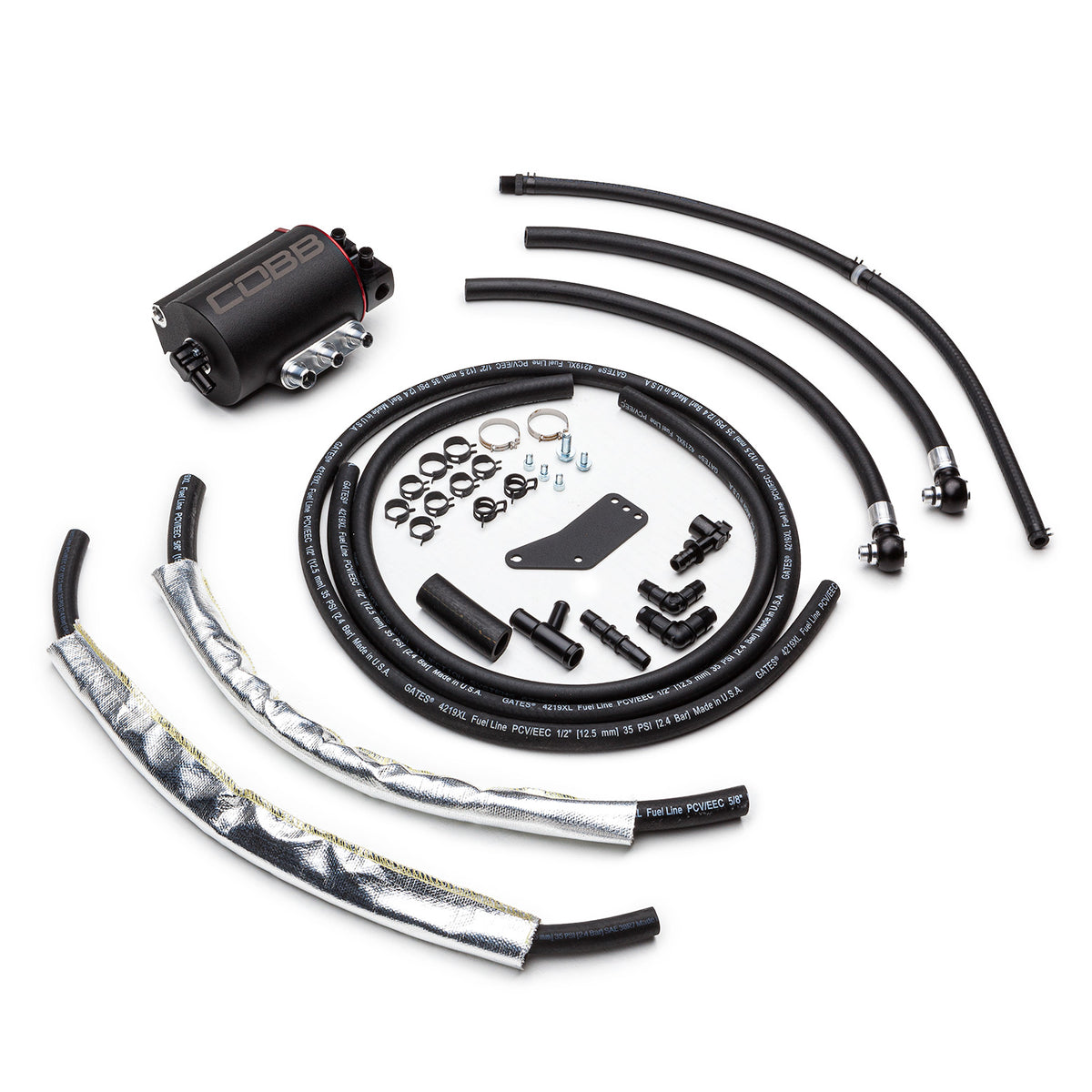 COB811615 COBB Tuning Air Oil Separator Black/Red - 2002-2007 Subaru WRX / 2004-2007 STI,