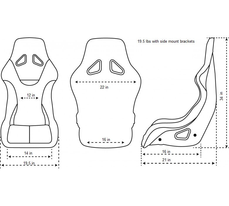 NRGFRP-303BL-ULTRA NRG Innovations FRP Bucket Seat ULTRA Edition with peralized back, Blue Alcantara material,