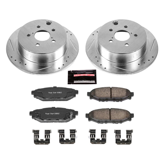 POWK6107 Power Stop Z23 Evolution Sport Brake Upgrade Kit (Rear) - 2014-2018 Subaru Forester / 2013-2020 Crosstrek,