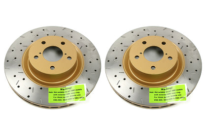 DBB4650XS-GRP DBA Front / Rear Slotted and Drilled T3 Rotors : Front Rotors (DBA4650XS),