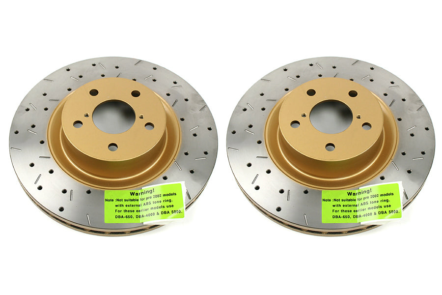 DBB4650XS-GRP DBA Front / Rear Slotted and Drilled T3 Rotors : Front Rotors (DBA4650XS),