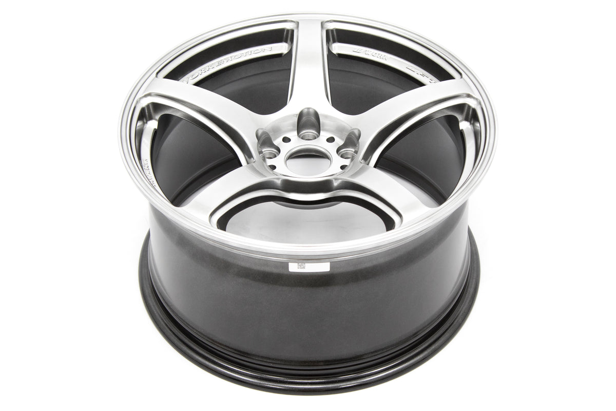 WORWT5R199535YGSL WORK Wheels Emotion T5R 19x9.5 +35 5x114.3 Glow Silver - 2015+ WRX / STI,