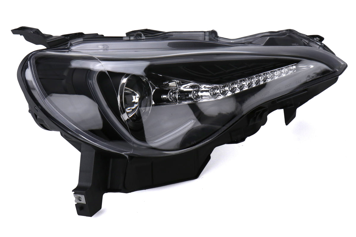SCDLHP-FRS12JM-SQ-TM Spec-D Sequential Signal Projector Headlights Matte Black - 2013-2020 FRS / BRZ / 86,