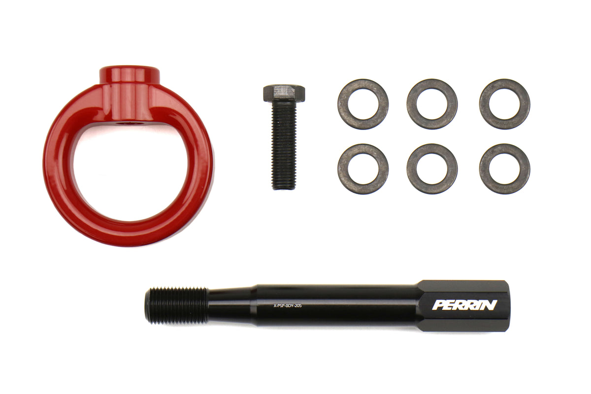 PERPSP-BDY-250RD PERRIN Tow Hook Kit Rear Red,