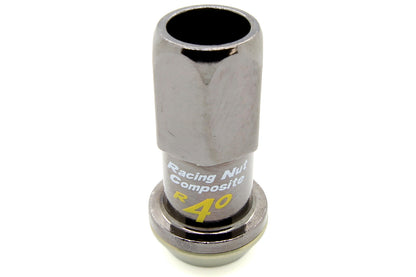 KICKRC13K Project Kics R40 Lug Nuts - 2015+ WRX / 2015+ STI / 2013+ FT86-R40 REVO Black Chrome with Locks,