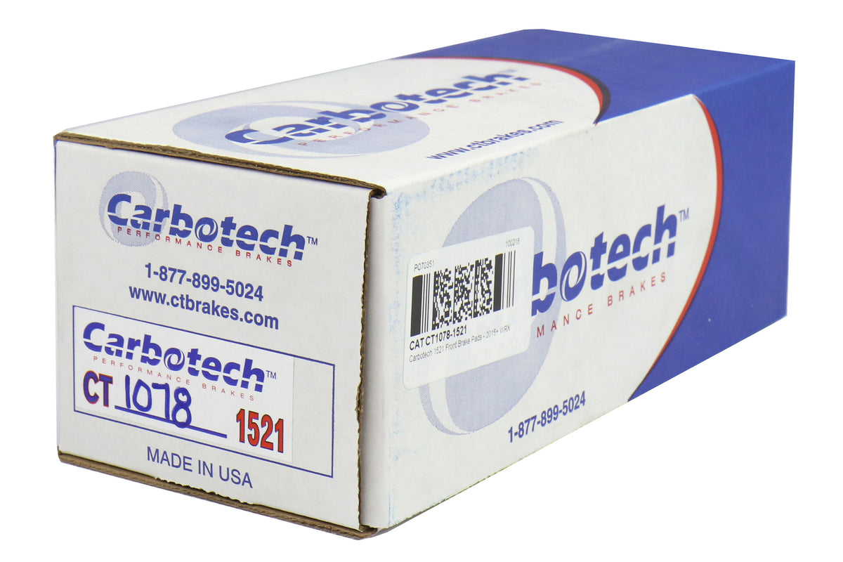 CATCT1078-1521 Carbotech 1521 Front Brake Pads - 2015+ WRX,