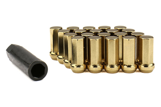 KICWHPF3GO42 Project Kics Kyokugen Closed End Lugnut (Gold) - 2015+ WRX / STI / 2013+ FT86-42mm,