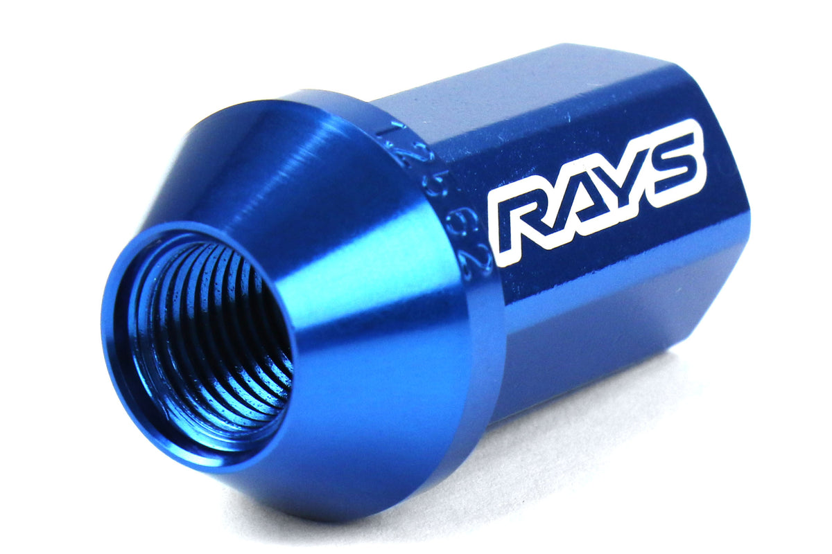 VLKWDURA4212125U Rays Dura-Nut L42 Straight Type lug nuts - 2015+ WRX / 2015+ STI / 2013+ BRZ / 2014+ FORESTER-Blue,