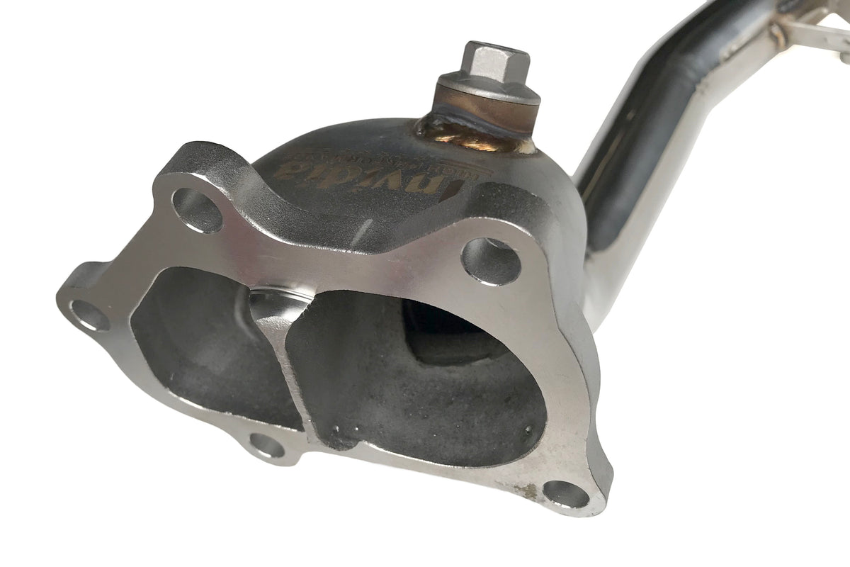 INVHS08SW1DOCB Invidia Catted Downpipe Divorced Wastegate With 2 Bungs - 2008-2014 Subaru WRX / 2008-2021 Subaru STI,