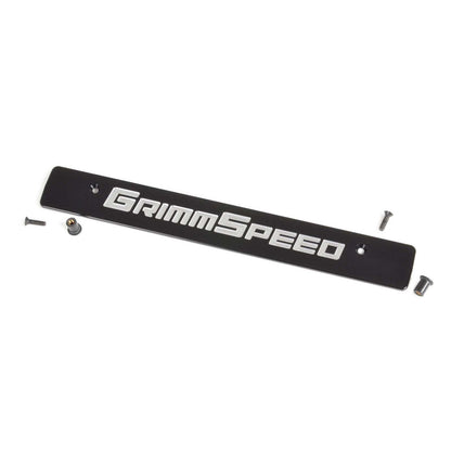 GRM094079 GrimmSpeed License Plate Delete Black/Silver - 2006-2014 Subaru WRX / 2006-2014 Subaru STI,