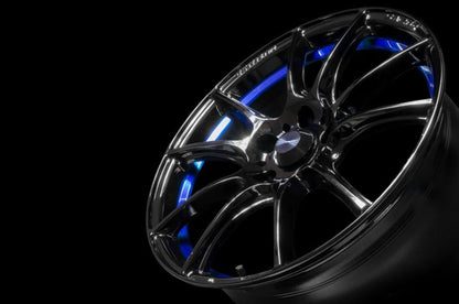 WedsSport SA-25R Blue Light Chrome II 18x9.5 +38mm 5x114.3 (Single Wheel) - 2015-2024 Subaru WRX / 2015-2021 STI / 2019-2024 Forester