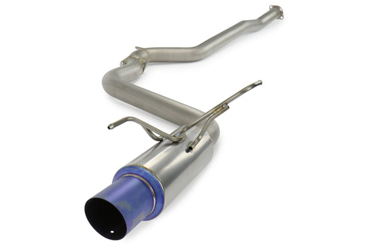 INVHS15SW4TRG Invidia Full Titanium Single Exit Cat Back Exhaust (Burnt Tip) - 2015+ WRX / 2015+ STI,