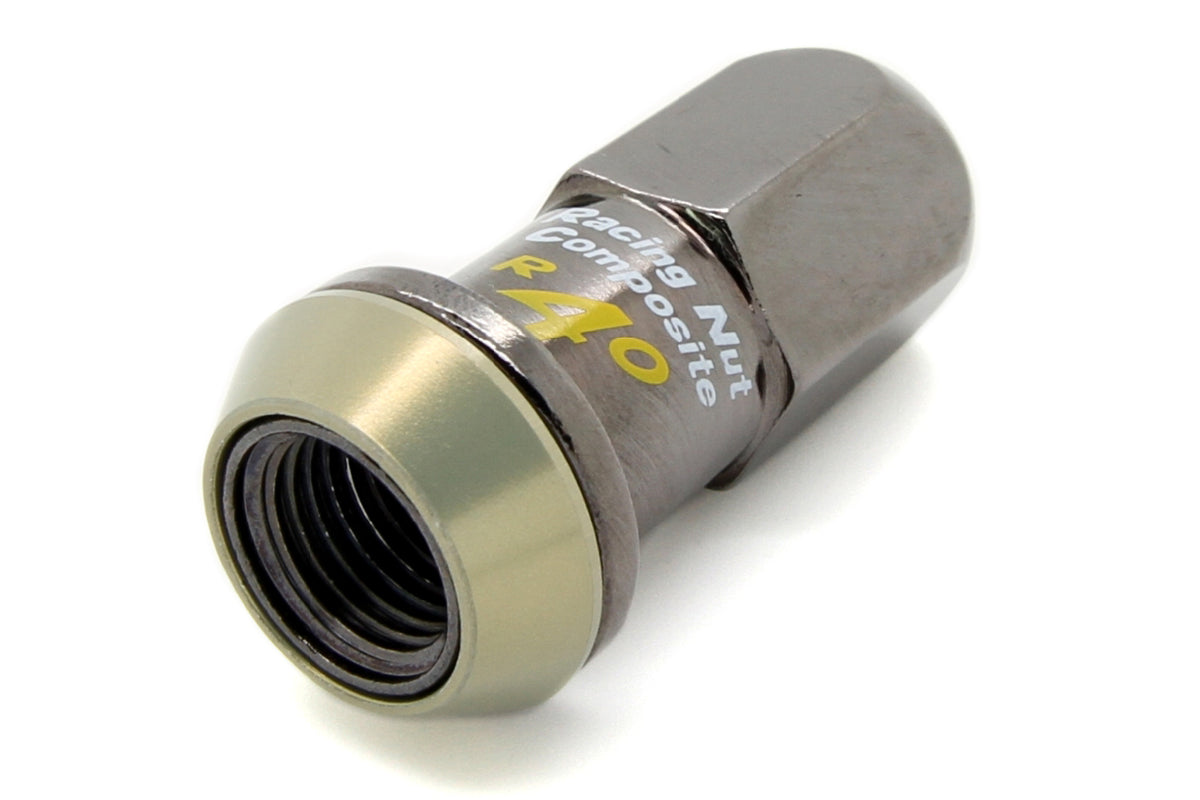 KICKRC13K Project Kics R40 Lug Nuts - 2015+ WRX / 2015+ STI / 2013+ FT86-R40 REVO Black Chrome with Locks,