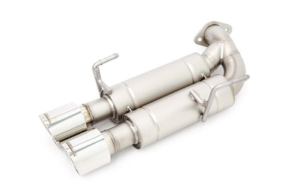 CPESBAE00002T CP-E Austenite Axle Back Quad Mufflers 4in Titan Tips - 2015+ WRX / STI,